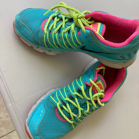 Nike Flex Trail 2  Sz 10 Women Teal/Lime - Picture 1 of 10